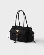 Prada Explore medium Re-Nylon and leather tote bag - Image 8